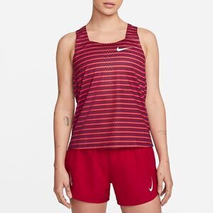 Nike Aeroswift Running Racing Singlet Tank Top Dri-Fit ADV Red Orange White XS